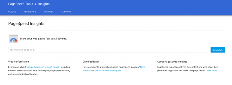 Google Pagespeed Insights Website Tester