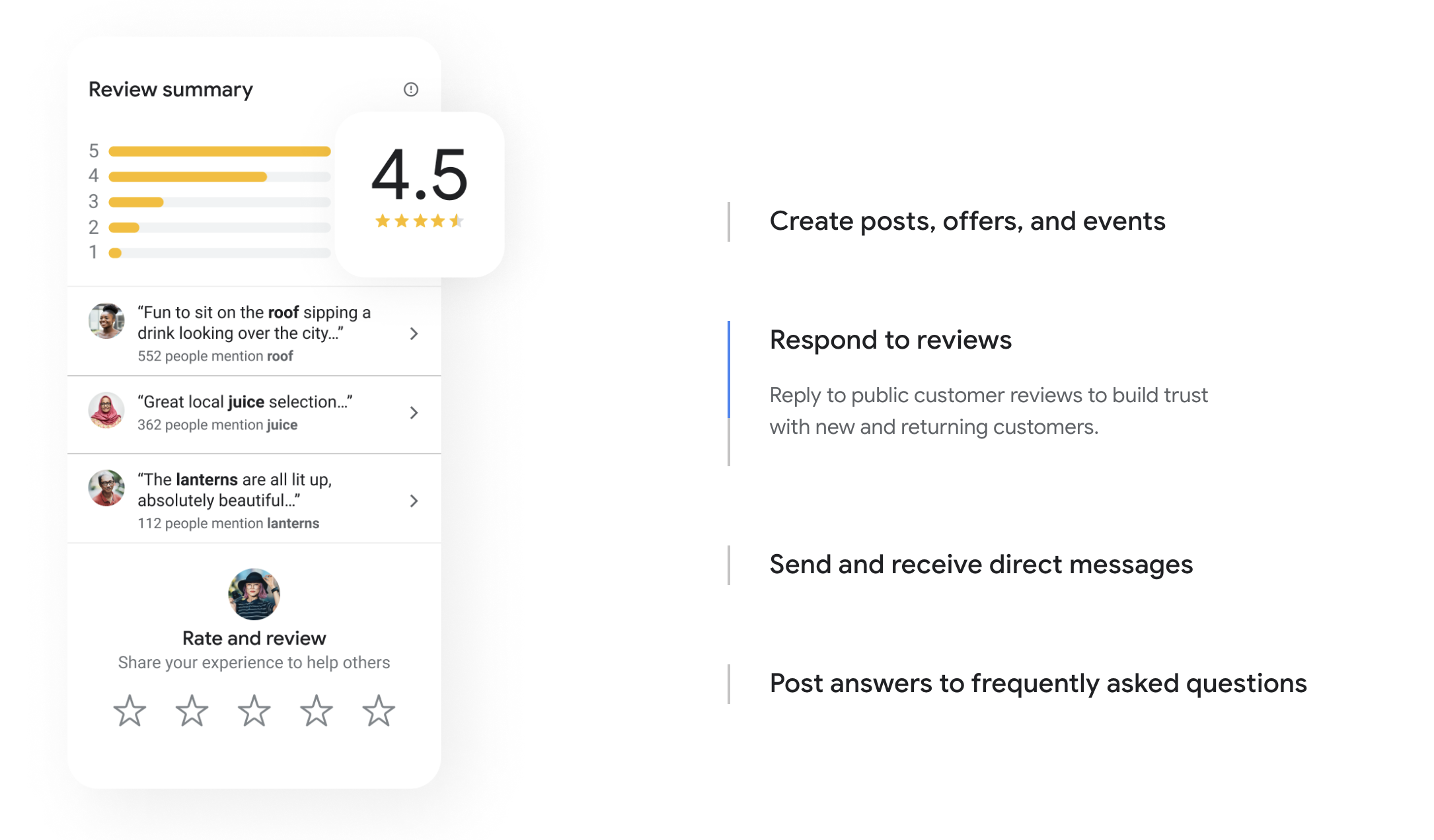 Google Business Profile Features